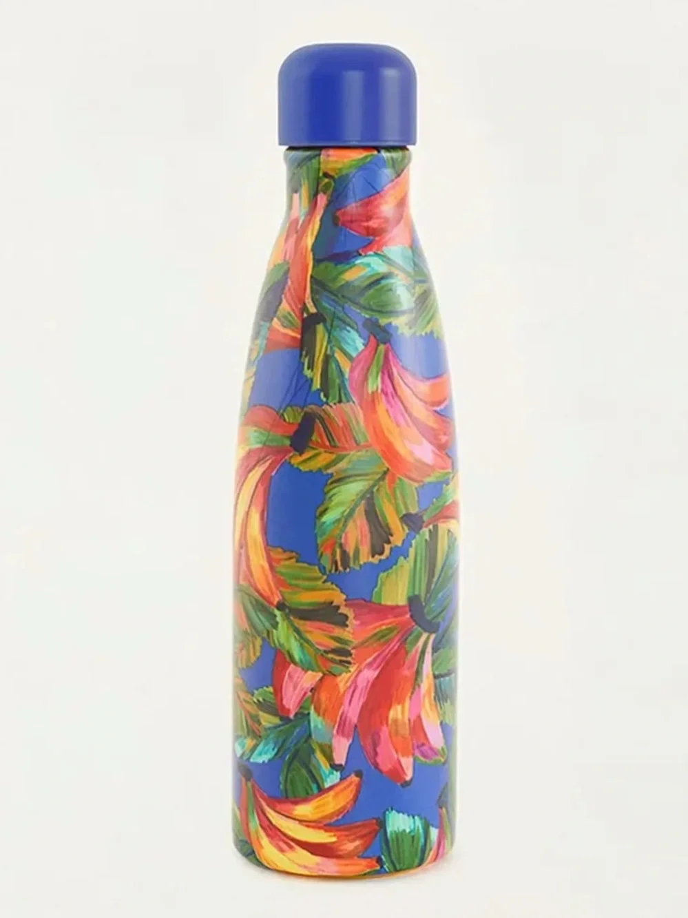 Farm Rio x Anthropologie Tropical Water Bottle with Box Red and Blue Banana Mix